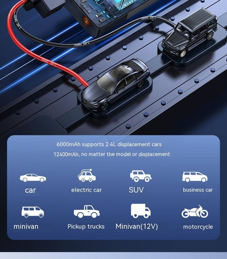 RoadReady jump starter and tire inflator, product photo 4